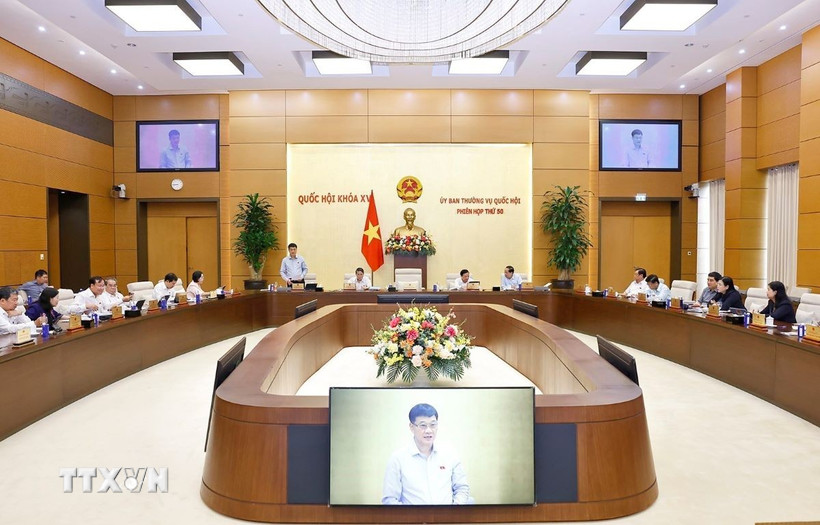 Phó Chủ tịch Quốc hội Vũ Hồng Thanh phát biểu. (Ảnh: Doãn Tấn/TTXVN)