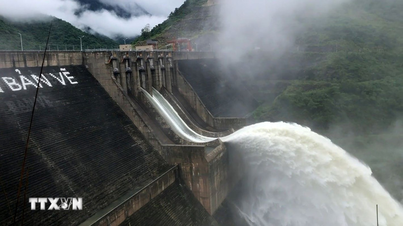 Thủy điện Bản Vẽ. (Ảnh: Văn Tý/TTXVN)