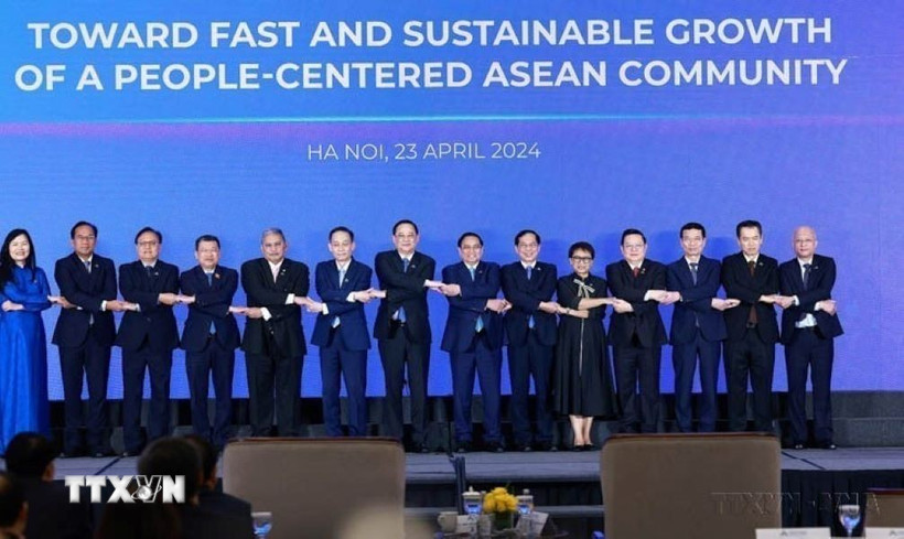 Thủ tướng Phạm Minh Chính dự Diễn đàn Tương lai ASEAN 2024. (Ảnh: Dương Giang/TTXVN)