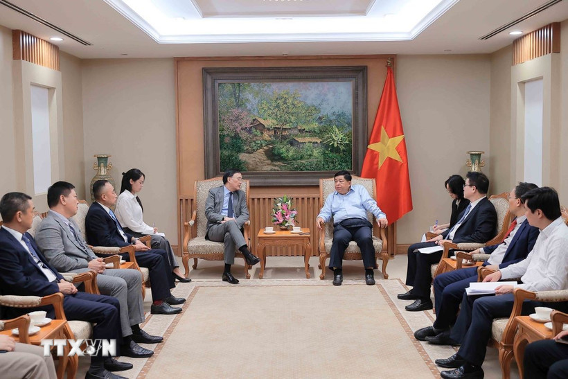 Quang cảnh buổi tiếp. (Ảnh: An Đăng/TTXVN)