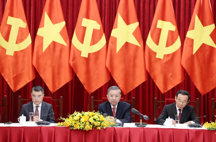 Tổng Bí thư Tô Lâm tiếp Trưởng đoàn các chính đảng các nước