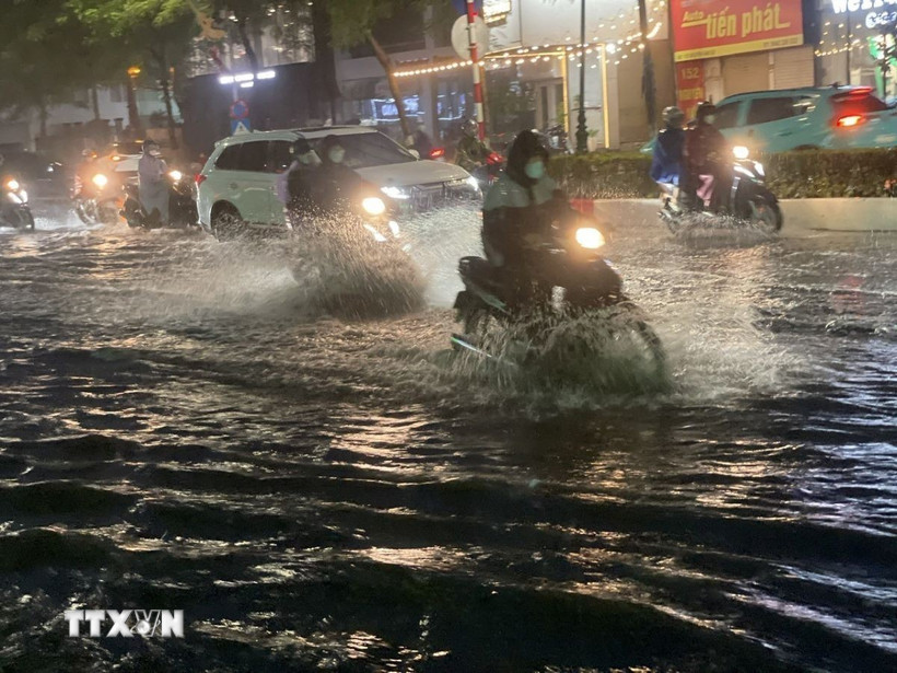 Hầu khắp các khu vực đều có mưa. (Ảnh: An Đăng/TTXVN)