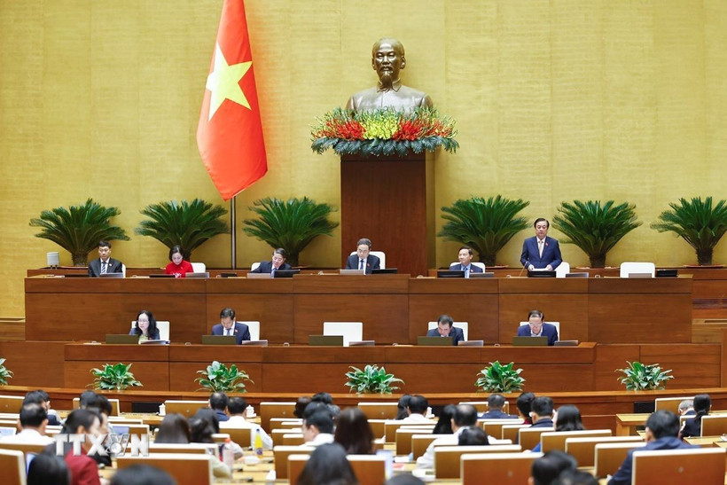 Phó Chủ tịch Quốc hội Lê Minh Hoan phát biểu. (Ảnh: Doãn Tấn/TTXVN)