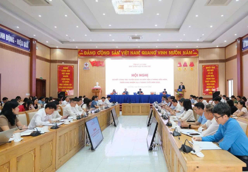 Hội nghị sơ kết công tác Tuyên giáo và Dân vận 6 tháng đầu năm, triển khai nhiệm vụ trọng tâm 6 tháng cuối năm 2025.