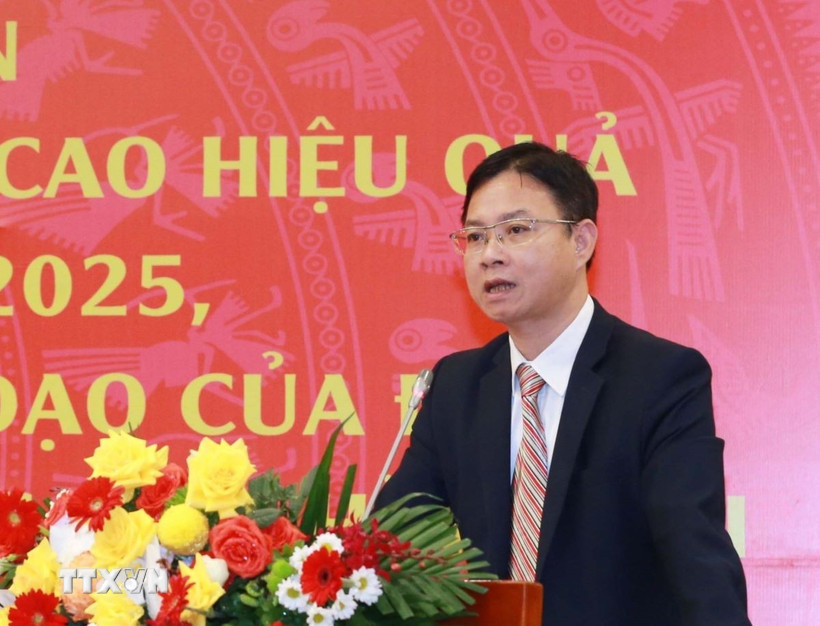 Ông Ngô Lê Văn, Thứ trưởng Bộ Ngoại giao, kiêm giữ chức Chủ nhiệm Ủy ban Công tác về các tổ chức phi chính phủ nước ngoài. (Ảnh: Phương Hoa/TTXVN)