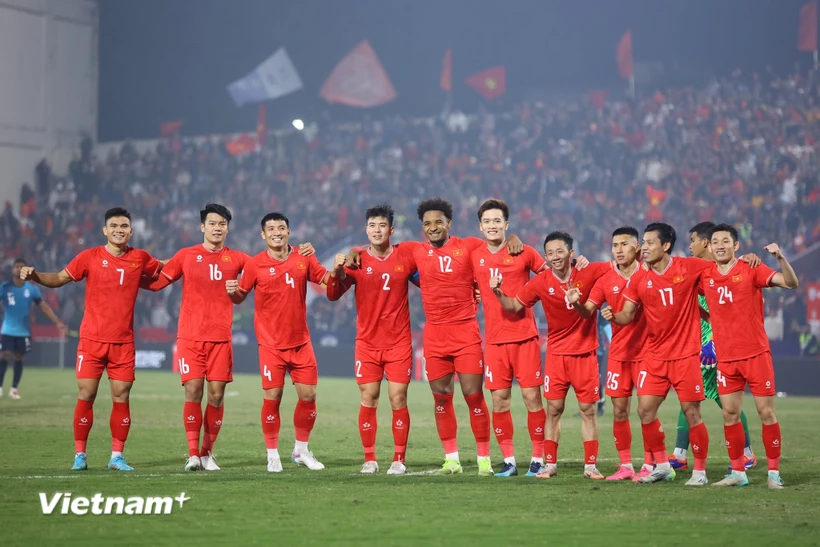 Đội tuyển Việt Nam sẵn sàng cho chung kết AFF Cup 2024. (Ảnh: Hoài Nam/Vietnam+)