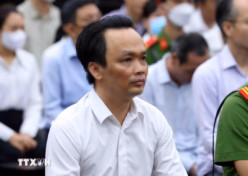 Bị cáo Trịnh Văn Quyết tại phiên xét xử sơ thẩm. (Ảnh: Phạm Kiên/TTXVN)