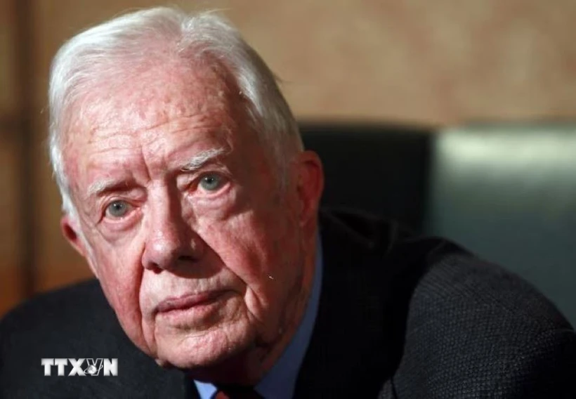 Cựu Tổng thống Mỹ Jimmy Carter năm 2012. (Ảnh: Reuters/TTXVN)