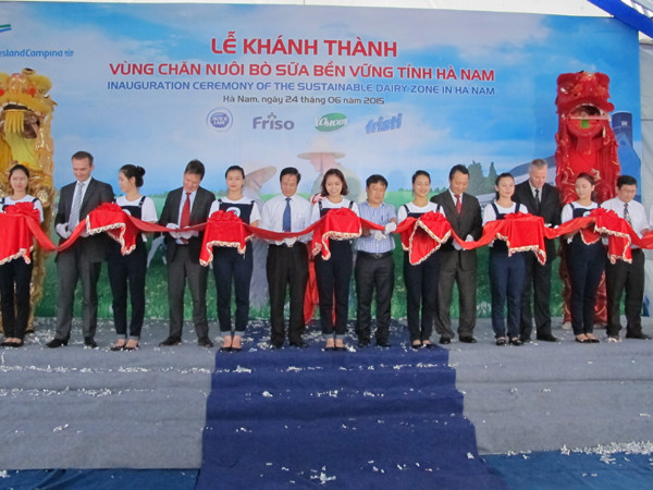 FrieslandCampina đầu tư vùng chăn nuôi bò sữa bền vững tại Hà Nam ảnh 1