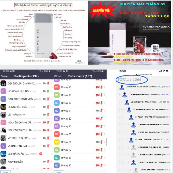 Cảnh báo hoạt động đa cấp trái phép thông qua hệ thống riway.com ảnh 1