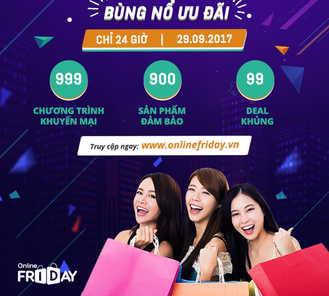 Hàng trăm nghìn khuyến mãi trong 24 giờ vàng ngày Mua sắm trực tuyến ảnh 1