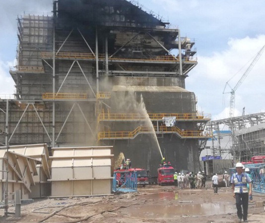 Đã dập tắt đám cháy tại công trường Nhiệt điện Duyên Hải 3 mở rộng ảnh 1