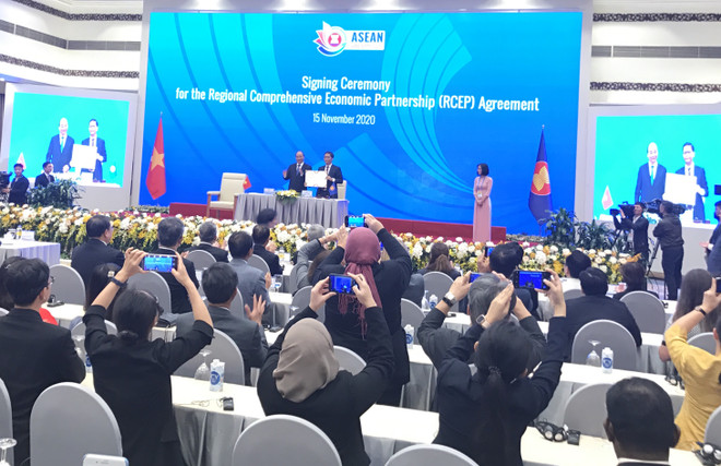 Chính thức ký kết Hiệp định Đối tác kinh tế toàn diện khu vực RCEP ảnh 1