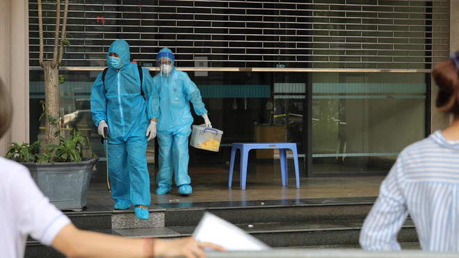 Lấy mẫu xét nghiệm F1, F2 của Bộ Công Thương liên quan F0 đến làm việc ảnh 1