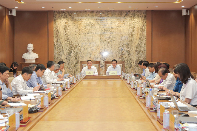 Hội nghị giao ban sản xuất kinh doanh do Tập đoàn Dầu khí Việt Nam tổ chức. (Ảnh: PV/Vietnam+) Anh 1.JPG
