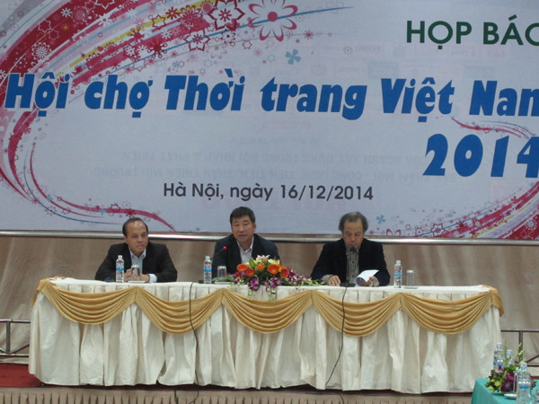 Họp báo Hội chợ thời trang Việt Nam 2014 (Ảnh: Đức Duy/Viethnam+) Vinatex dự kiến doanh thu nội địa tăng 15% dù thị trường khó khăn ảnh 1