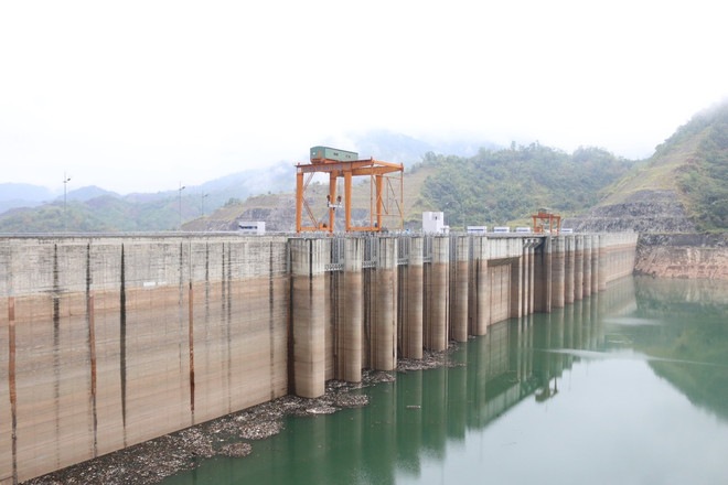 Hồ Lai Châu ngày 10/5. (Ảnh: evn) Hệ thống điện Quốc gia đối mặt nhiều khó khăn vào cao điểm mùa khô ảnh 2