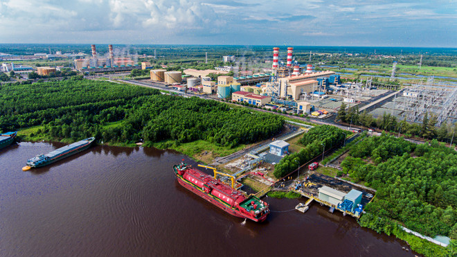 Cụm khí điện đạm Cà Mau. (Ảnh: PV/Vietnam+) Kiến nghị tăng cường huy động điện của Nhà máy điện Cà Mau ảnh 1
