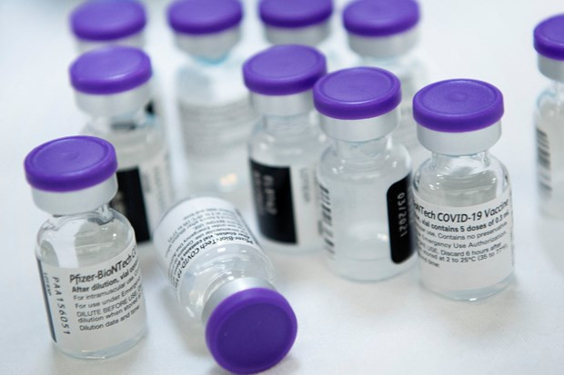 Hiện tại, vaccine Pfizer chưa được bán thương mại, (Ảnh: TTXVN) Lô vaccine Pfizer đầu tiên có thể về Việt Nam trong tháng Bảy ảnh 2