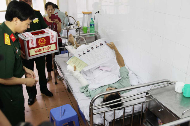 Tổ chức chu đáo công tác bầu cử tại Bệnh viện Quân y 108 ảnh 1