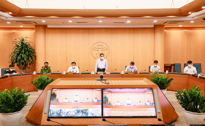 Lãnh đạo Hà Nội: Tập trung cao độ cho công tác phòng, chống COVID-19 ảnh 1
