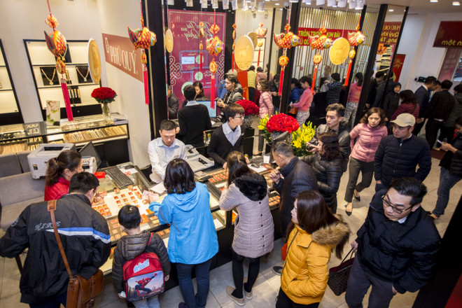 Đảo chiều, vàng Rồng Thăng Long tuột mốc 42 triệu đồng mỗi lượng ảnh 1