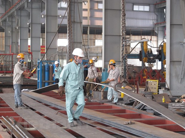 Nhiều ngành của Việt Nam có thể bị tác động bởi CBAM. (Ảnh: Đức Duy/Vietnam+) sxthep.jpeg