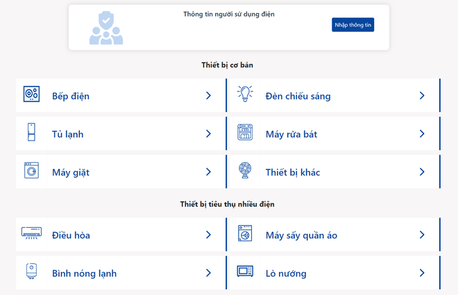 EVN ra mắt công cụ ước tính điện năng tiêu thụ hàng tháng hộ gia đình ảnh 1