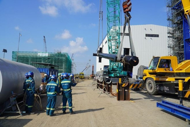 Thi công tại nhà máy điện Nhơn Trạch 3. (Ảnh: PV Power) nha-may-dien--n1.jpg