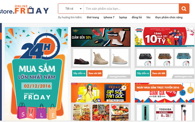 Online Friday 2016: Doanh thu của 30 doanh nghiệp lớn đạt 644 tỷ đồng ảnh 1