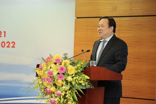 Ông Nguyễn Hoàng Anh, Ủy viên Trung ương Đảng, Chủ tịch Ủy ban Quản lý vốn Nhà nước phát biểu chỉ đạo tại Hội nghị. Năm 2021: PetroVietnam vượt thách thức, tăng trưởng ngoạn mục ảnh 2