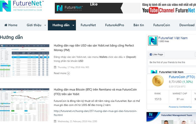 FutureNet có dấu hiệu kinh doanh theo phương thức đa cấp trái phép ảnh 1