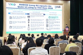 Diễn đàn với chủ đề: "Mùa Đại hội đồng Cổ đông 2026: Tuân thủ hay Bứt phá - Hiệu quả hay Bền vững,” ngày 10/3. (Ảnh: Vietnam+)