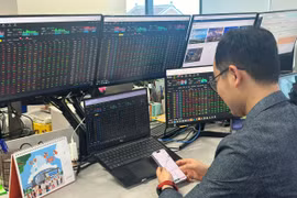 Thông tin tổ chức xếp hạng quốc tế FTSE Russell chính thức công bố lộ trình nâng hạng thị trường chứng khoán Việt Nam lên thị trường mới nổi đã góp phần tạo nên đà bứt phá mạnh mẽ này. (Ảnh: Vietnam+)