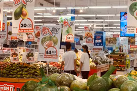 Bằng việc đẩy mạnh các giải pháp bình ổn thị trường, tăng cường phòng chống buôn lậu, gian lận thương mại và kiểm soát chặt chẽ kê khai thuế, mặt bằng giá cả trong quý 1 nhìn chung được duy trì ổn định. (Ảnh: Vietnam+)