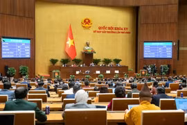 Quốc hội đã biểu quyết thông qua Nghị quyết của Quốc hội thí điểm một số cơ chế, chính sách đặc thù, đặc biệt để phát triển hệ thống mạng lưới đường sắt đô thị tại thành phố Hà Nội, Thành phố Hồ Chí Minh. (Ảnh: QH/Vietnam+)