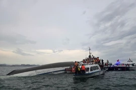 Các doanh nghiệp bảo hiểm đã chủ động liên hệ với gia đình của người bị thiệt hại để tiến hành bồi thường, trả tiền bảo hiểm. (Ảnh: TTXVN)