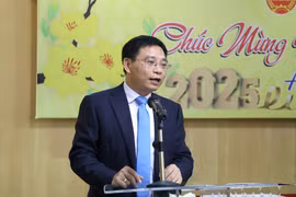 Bộ trưởng Nguyễn Văn Thắng tin tưởng rằng toàn ngành Thuế sẽ tiếp tục bước trên hành trình cải cách đồng bộ, chuyển đổi số đồng bộ, bộ máy tinh gọn. (Ảnh: TCT/Vietnam+)