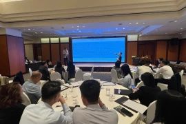 Tọa đàm “Nông nghiệp Hà Nội: Hợp tác và Đầu tư để phát triển bền vững”. (Ảnh: Vietnam+)