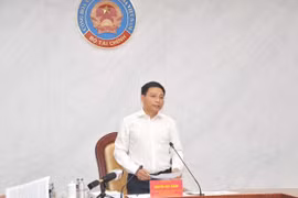 Bộ trưởng Nguyễn Văn Thắng nhấn mạnh việc hoàn thiện khung pháp lý cho lĩnh vực tài chính là nhiệm vụ trọng tâm, góp phần nâng cao hiệu lực, hiệu quả quản lý Nhà nước và thúc đẩy phát triển kinh tế-xã hội tại địa phương. (Ảnh: BTC/Vietnam+)