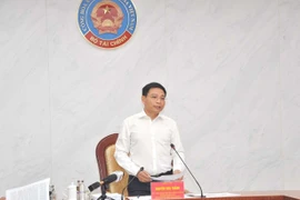 Bộ trưởng Nguyễn Văn Thắng nhấn mạnh việc hoàn thiện khung pháp lý cho lĩnh vực tài chính là nhiệm vụ trọng tâm, góp phần nâng cao hiệu lực, hiệu quả quản lý Nhà nước và thúc đẩy phát triển kinh tế-xã hội tại địa phương. (Ảnh: BTC/Vietnam+)