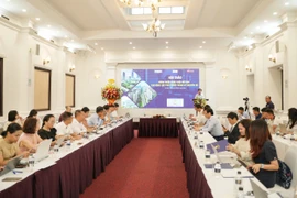 Hội thảo “Hoàn thiện pháp Luật đất đai tạo động lực phát triển trong kỷ nguyên số,” ngày 20/8. (Ảnh: Vietnam+)