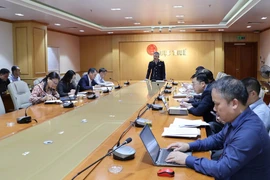 Cục trưởng Cục Thuế Mai Xuân Thành yêu cầu thủ trưởng cơ quan Thuế các tỉnh, thành phố phải coi việc hoàn thành công tác phòng chống gian lận thuế là nhiệm vụ chính trị trọng tâm trong thời gian còn lại của năm. (Ảnh: Cục thuế/Vietnam+)