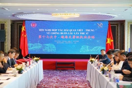 Hai bên đã đề xuất các định hướng hợp tác trong thời gian tới, bao gồm tăng cường trao đổi thông tin nghiệp vụ, phối hợp kỹ thuật. (Ảnh: HQ/Vietnam+)