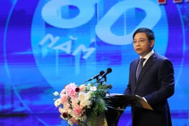 Bộ trưởng Bộ Tài chính Nguyễn Văn Thắng tại Lễ kỷ niệm 80 năm ngày truyền thống ngành và đón nhận Huân chương Độc lập hạng Nhất, ngày 8/8. (Ảnh:Vietnam+)