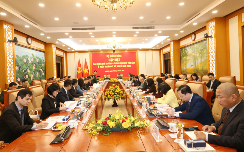 Quang canh buổi tiếp. (Ảnh: HP/BQP)