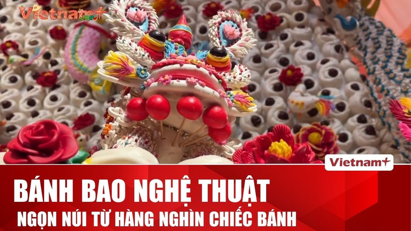 Bánh bao hấp trở thành tâm điểm tại triển lãm Tết Nguyên đán ở Bắc Kinh