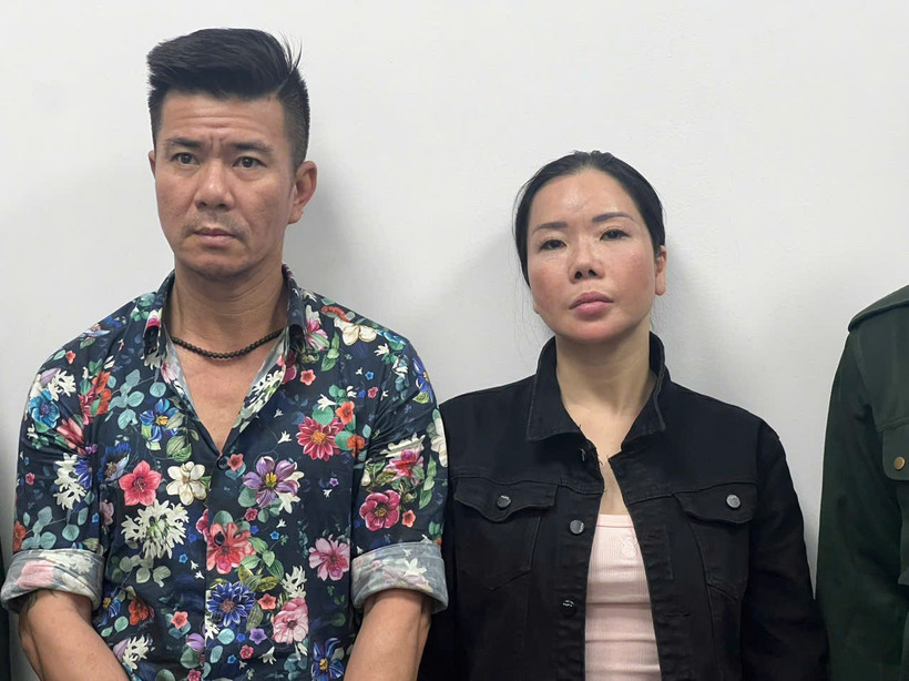 2 đối tượng Lê Văn Đông và Nguyễn Thị Mai Anh. (Ảnh: Bộ Công an)