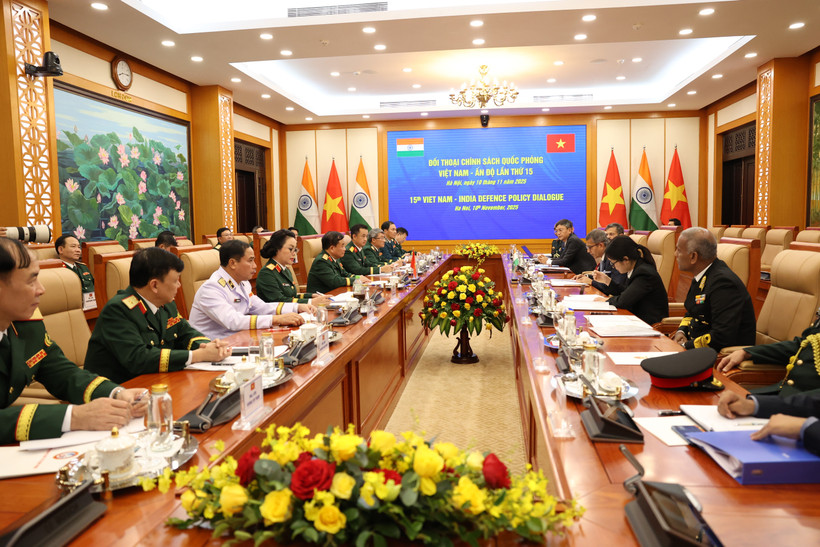 Đối thoại Chính sách quốc phòng Việt Nam - Ấn Độ lần thứ 15. (Ảnh: Hằng Trần/Vietnam+)