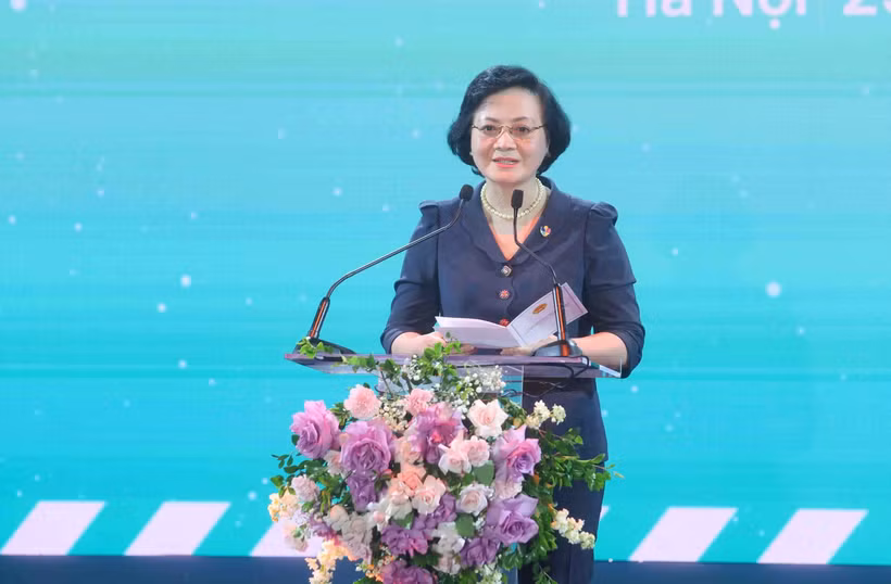 Phó Thủ tướng Phạm Thị Thanh Trà phát biểu tại Lễ phát động. (Ảnh: Phạm Kiên/TTXVN)
